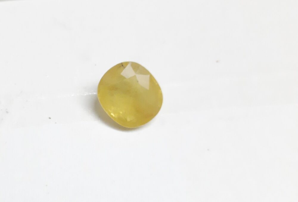 Natural Yellow Sapphire Stone - @700 per Carat – 6.42 Carats | With Lab Certified - Image 2